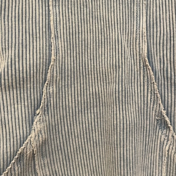 Blue Ribbed Mini Dress - Picture 2 of 3